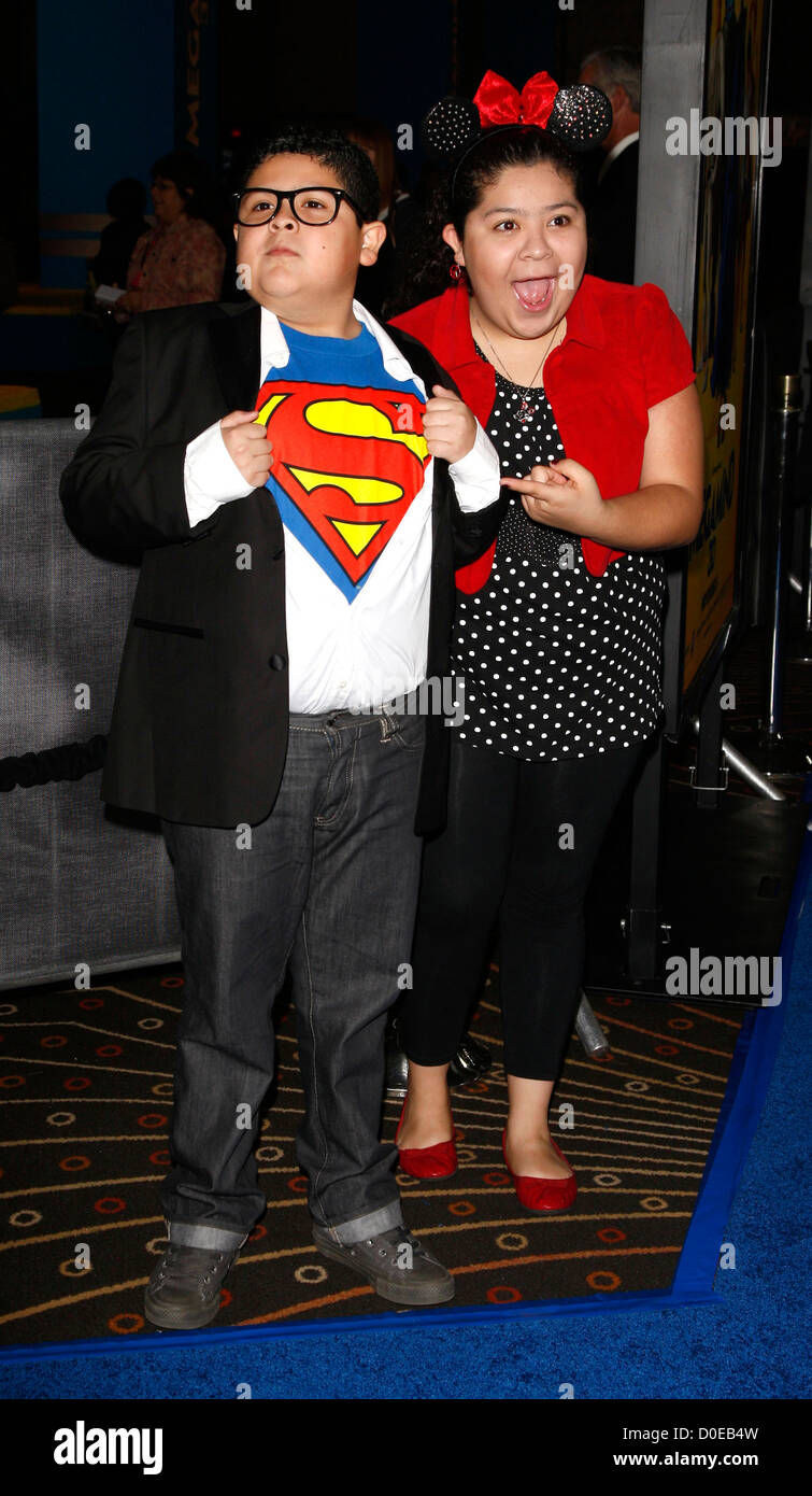 Rico and Raini Rodriguez Los Angeles premiere of 'Megamind' at Mann's ...
