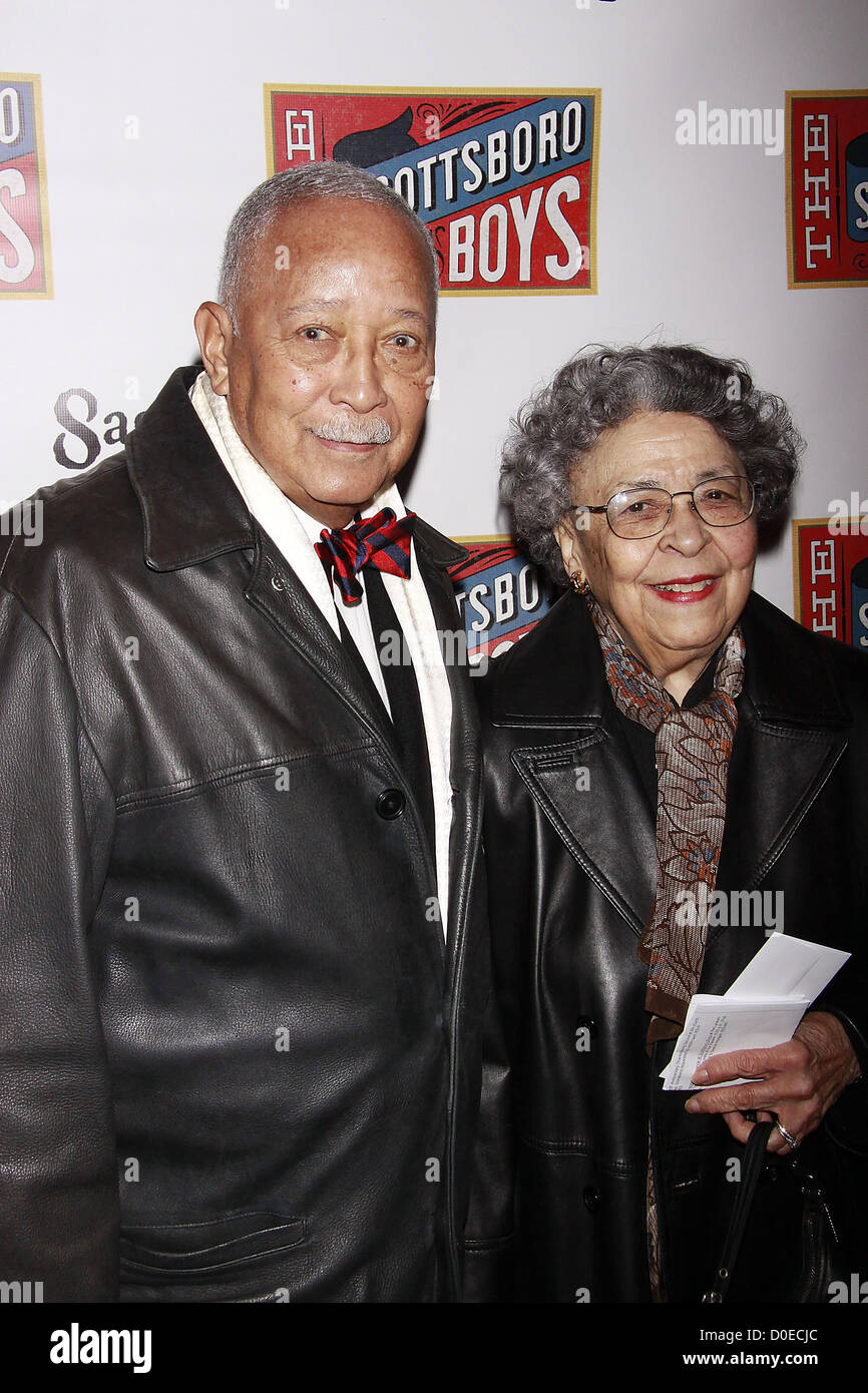 david dinkins and his wife joyce dinkins opening night of the stock photo alamy