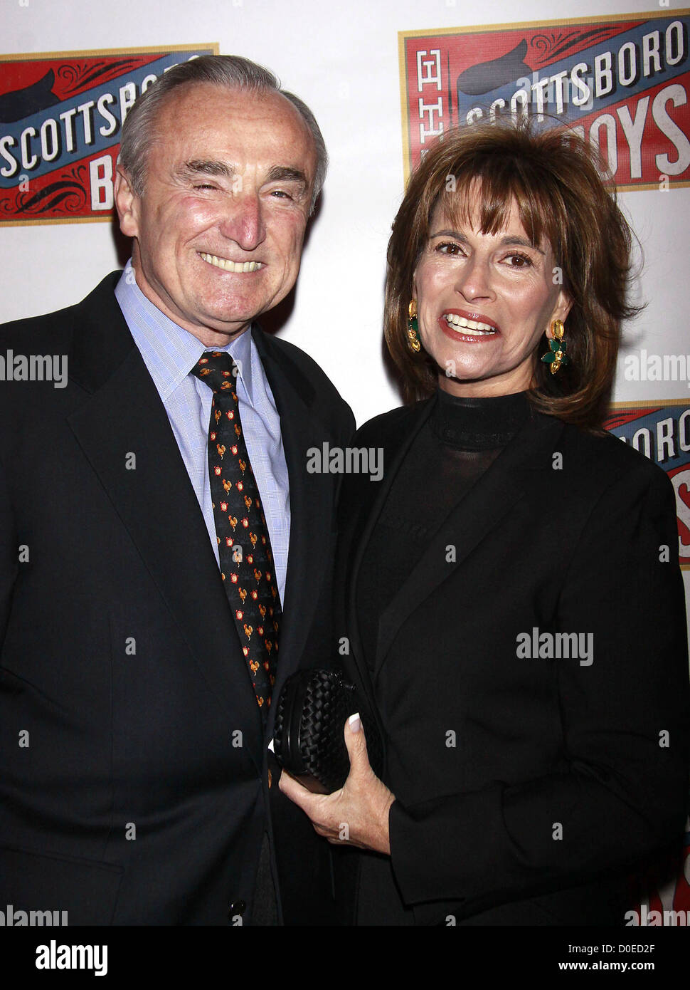 Former Los Angeles Police Chief William Bratton and Rikki Kleimann Opening night of the Broadway musical production of 'The Stock Photo