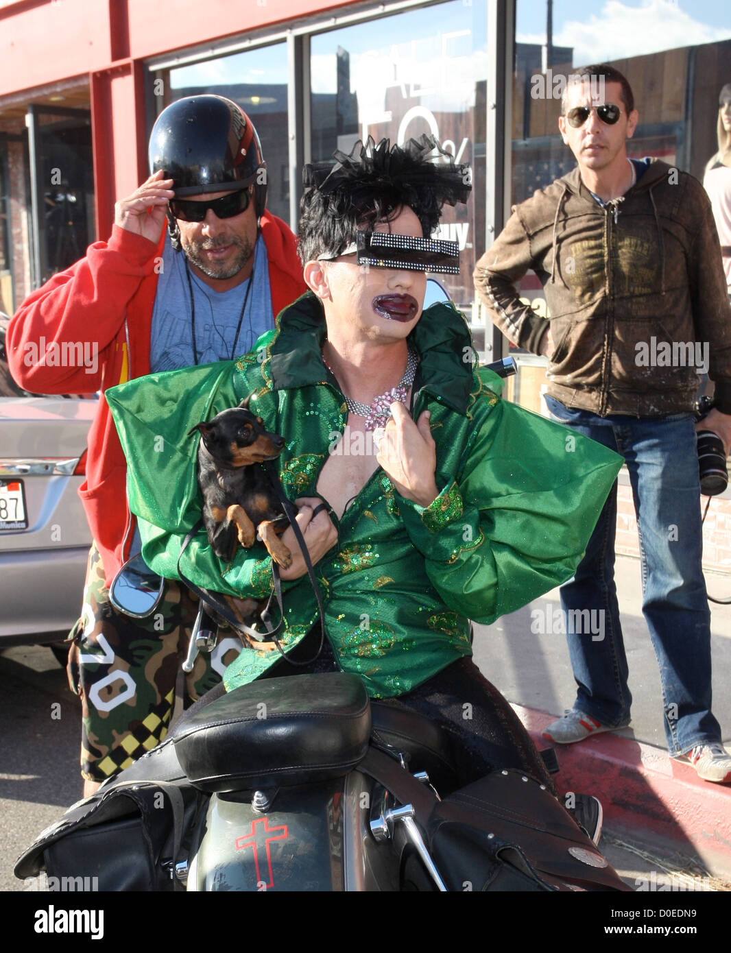 Bobby Trendy out and about on Melrose Avenue in West Hollywood Los