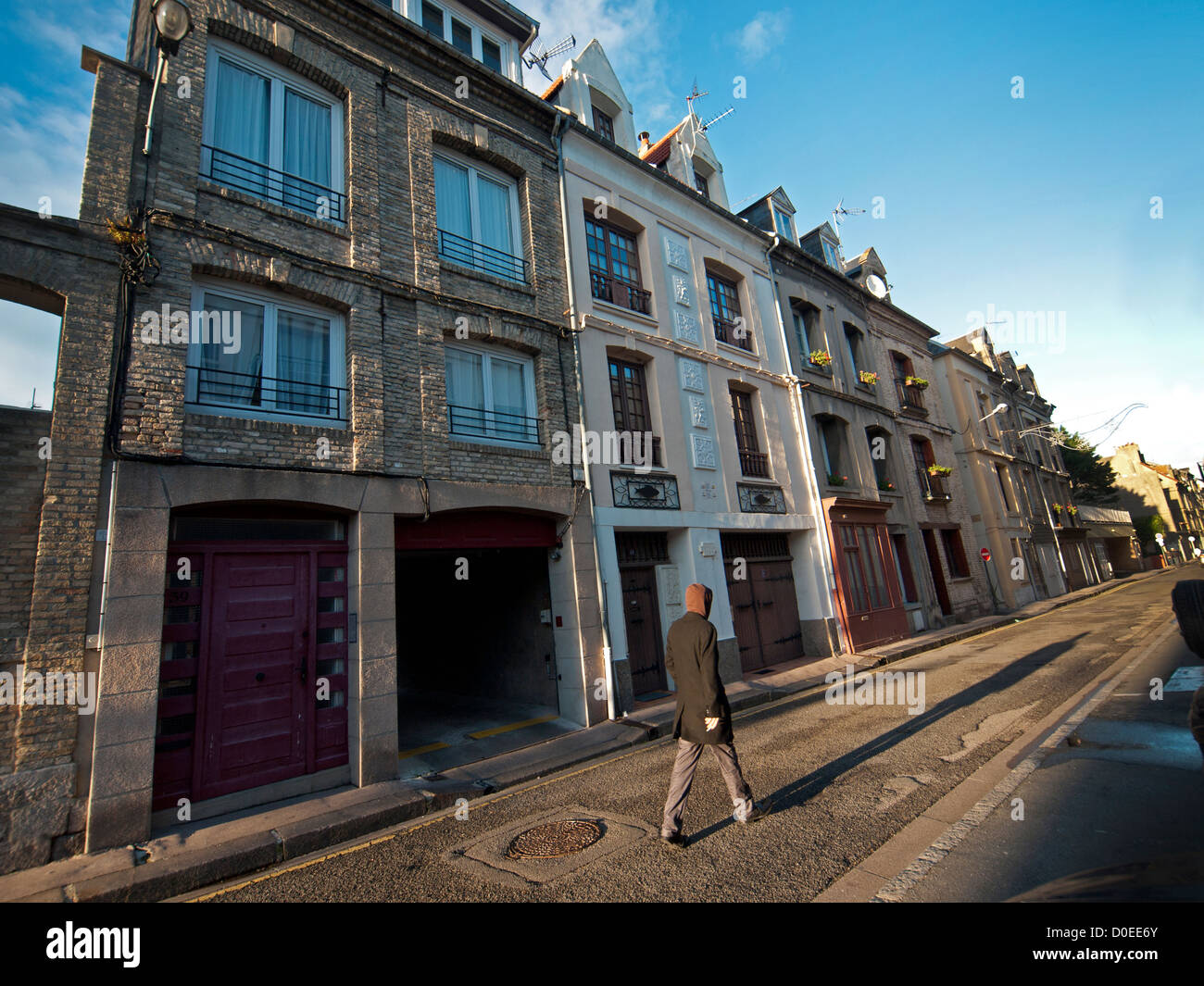 The harbour town of Dieppe on the Channel coast in Northern France