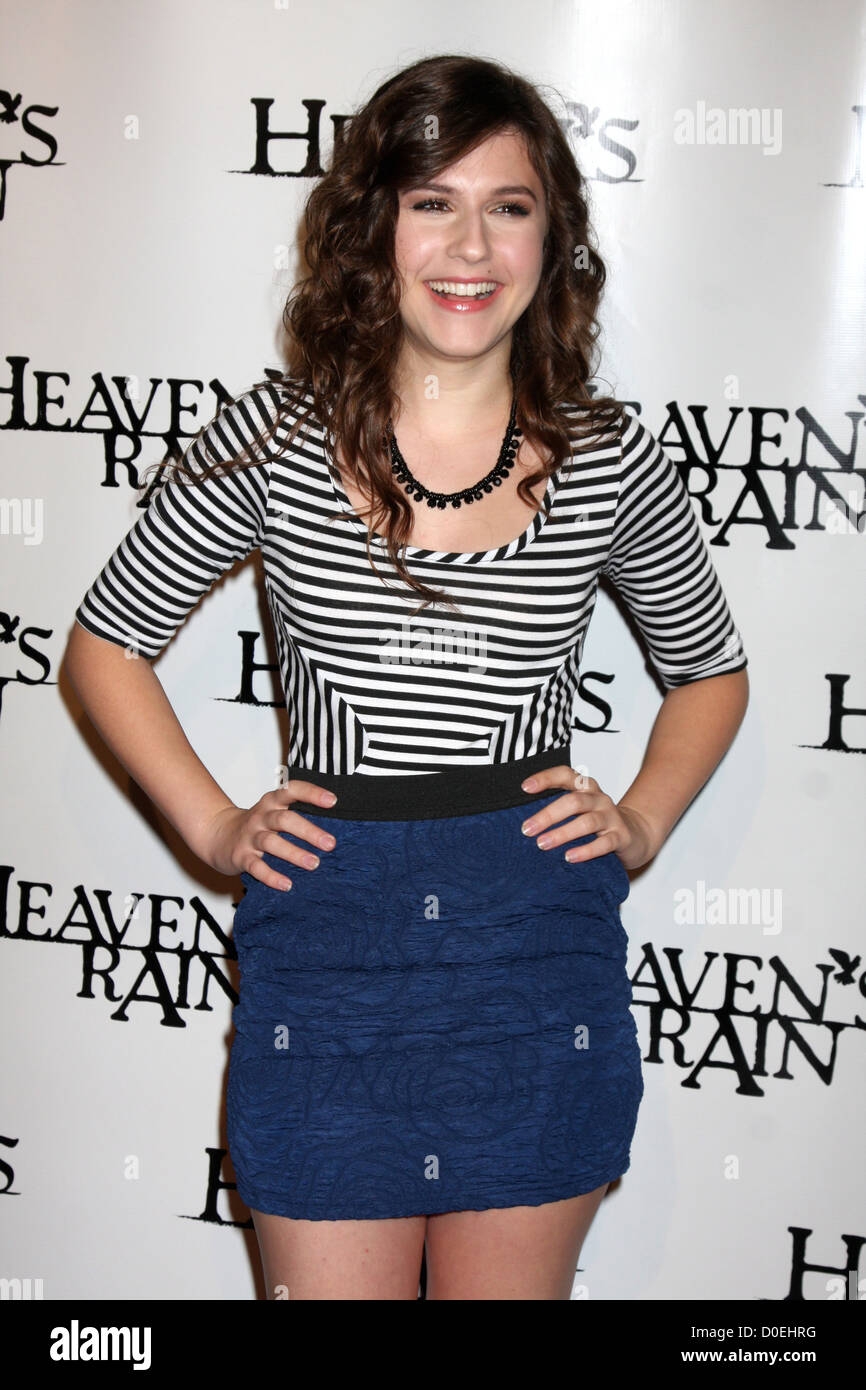 Erin Sanders Premiere of 'Heaven's Rain' held at ArcLight Cinemas Los Angeles, California - 09.09.10 Stock Photo