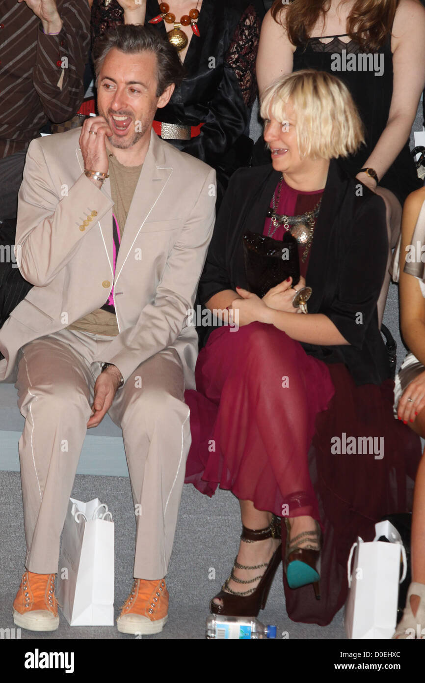 Alan Cummings and Sia Furler Mercedes-Benz IMG New York Fashion Week Spring/Summer 2011 - Christian Siriano - front row New Stock Photo