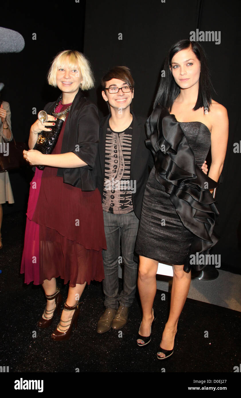 Sia Furler, Christian Siria and Leigh Lezark Mercedes-Benz IMG New York Fashion Week Spring/Summer 2011 - Christian Siria - Stock Photo