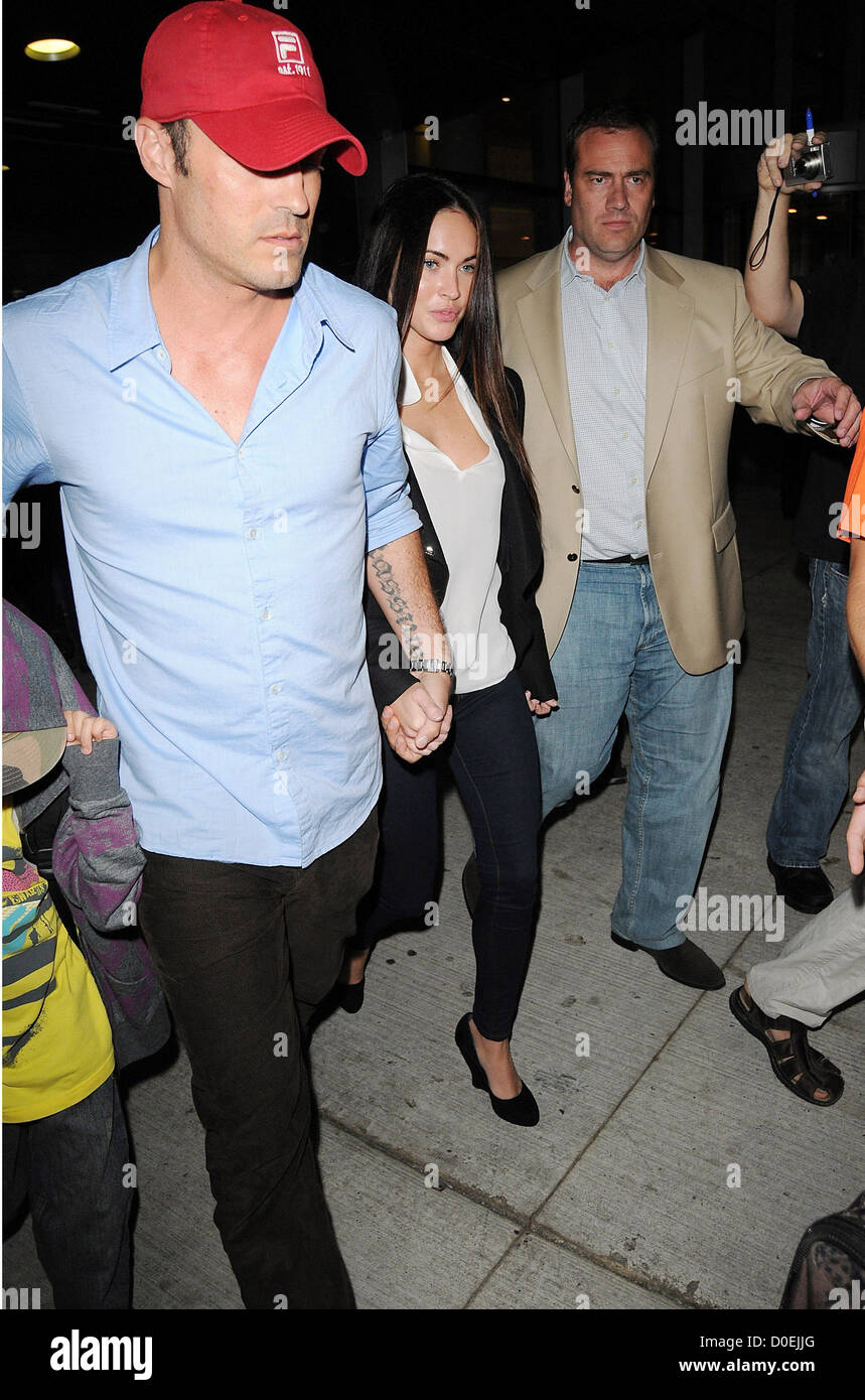 Megan Fox And Brian Austin Green With His Son Kassius At The 35th Toronto International Film Festival 2010 Toronto Canada Stock Photo Alamy