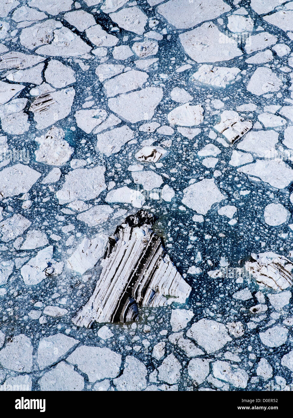 Ice Field Pattern Ice Pattern Below John Hopkins Glacier Stock Photo - Alamy