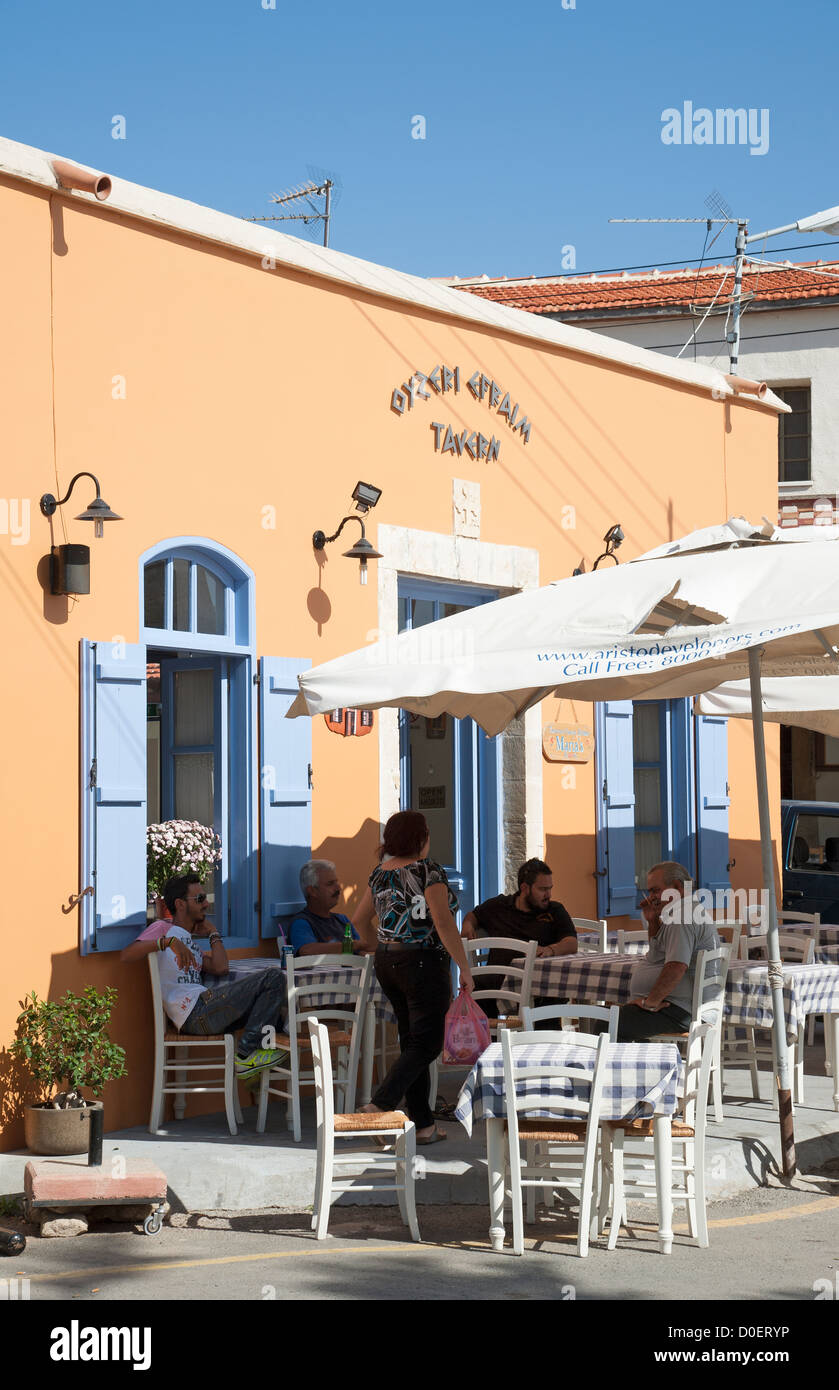 Taverna in the centre of Kouklia western Cyprus Stock Photo
