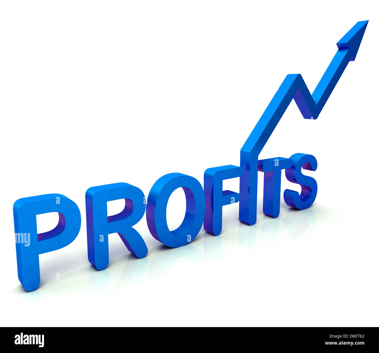 Blue Profit Word Showing Income Earned From Business, Success Stock ...