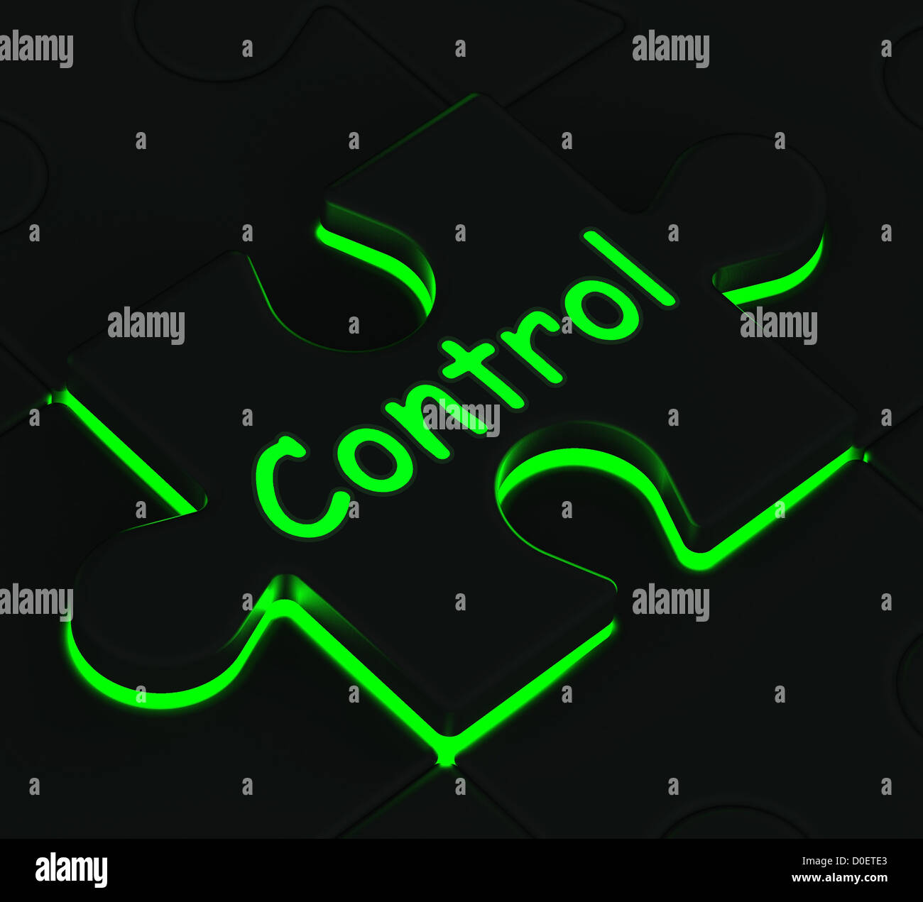 Control Puzzle Shows Remote Operating Stock Photo Alamy