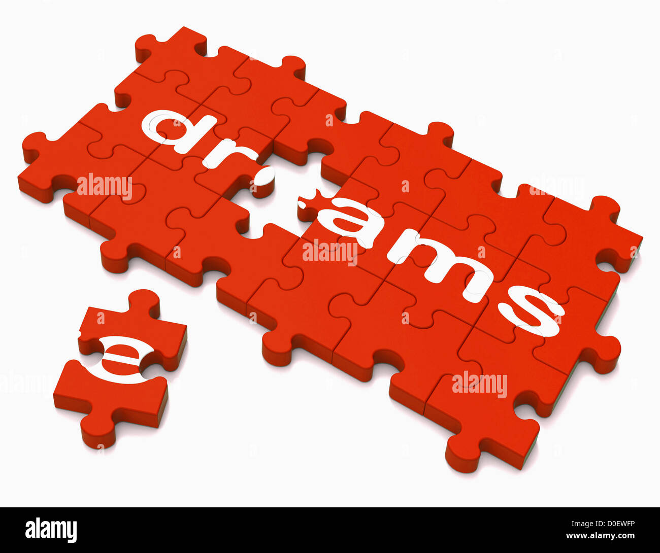 Dreams Sign Showing Hope And Desires Stock Photo