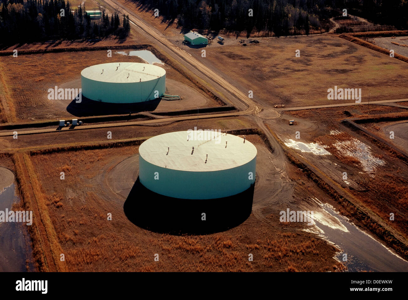 Drift River Terminal Stock Photo Alamy