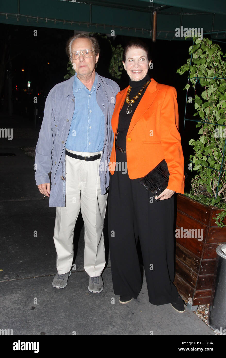 William Friedkin outside Madeos restaurant with his wife Los Angeles, California - 11.09.10 Stock Photo