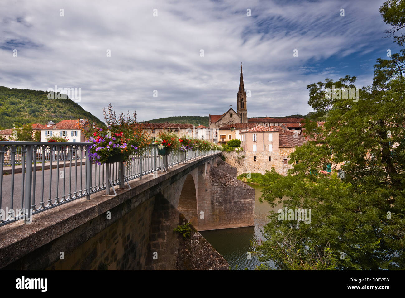 The village of SaintAntoninNobleVal in the Tarn Stock Photo Alamy