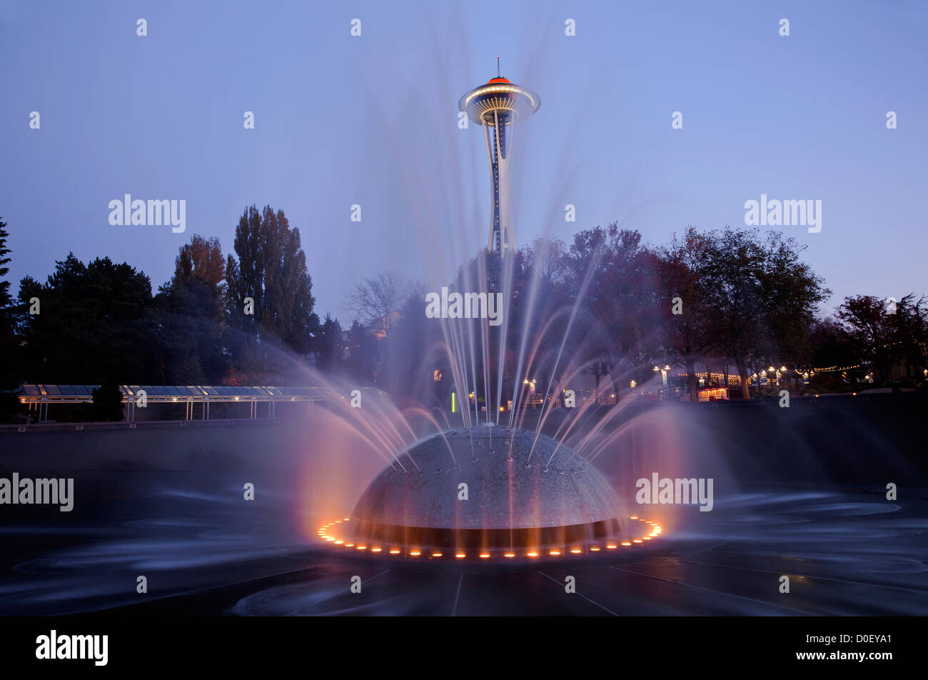 Seattle center fountain hires stock photography and images Alamy