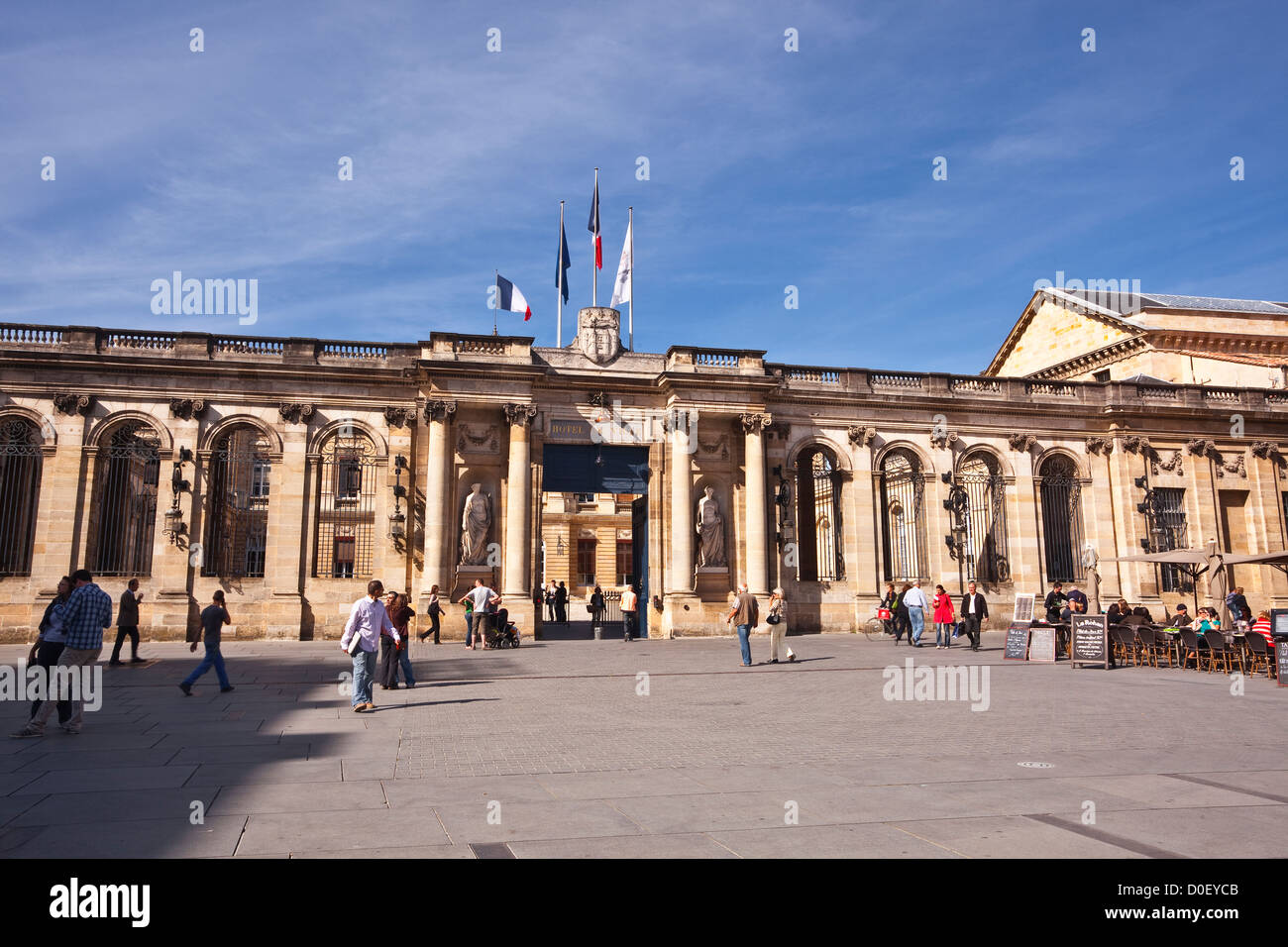 The town hall or mairie in Bordeaux, France. Stock Photo
