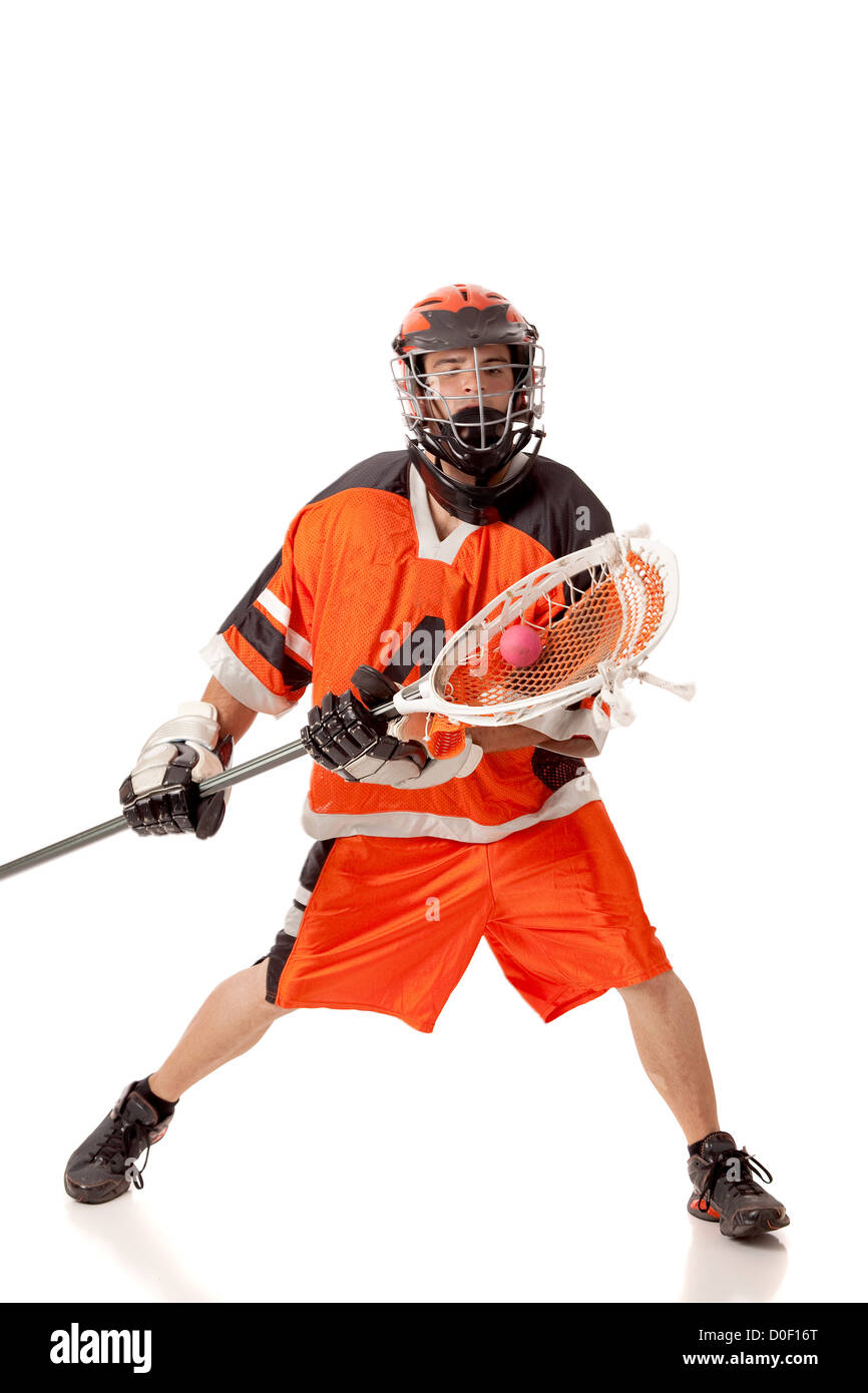 Lacrosse Player Stock Photo Alamy