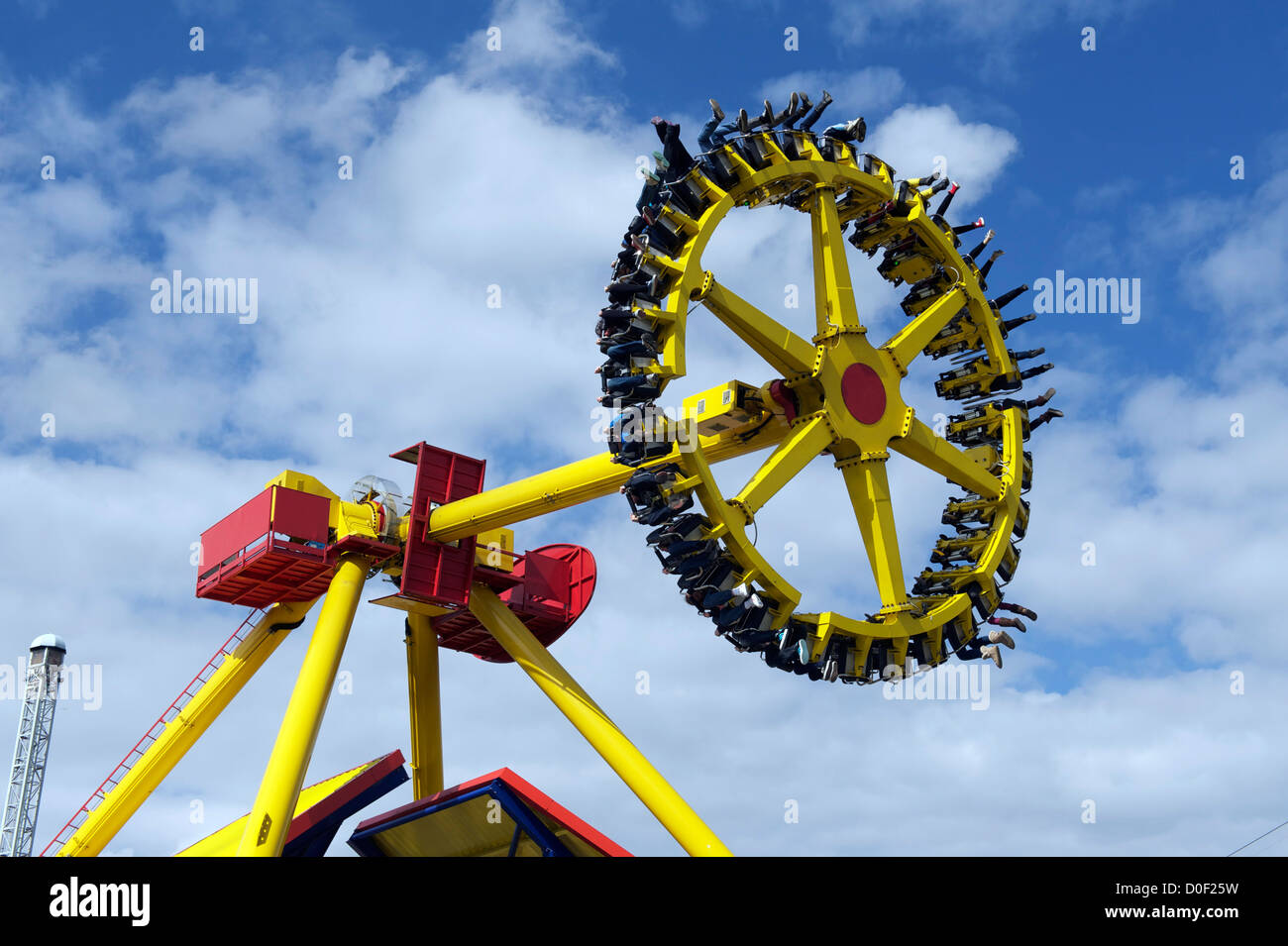 Flip flop ride at Flamingo land resort near Pickering in North ...