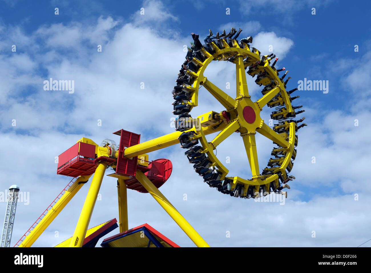 Flip flop ride at Flamingo land resort near Pickering in North