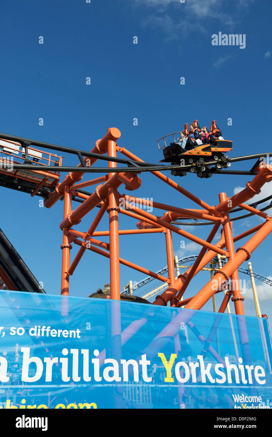 flamingoland amusement park near pickering north yorkshire england uk