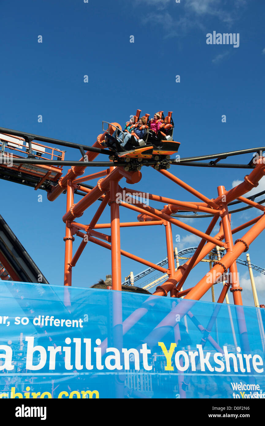 flamingoland amusement park near pickering north yorkshire england uk