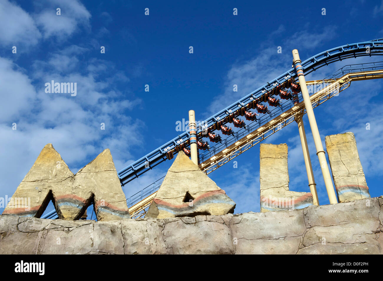 Kumali funfair ride at Flamingoland resort near Malton, North yorkshire