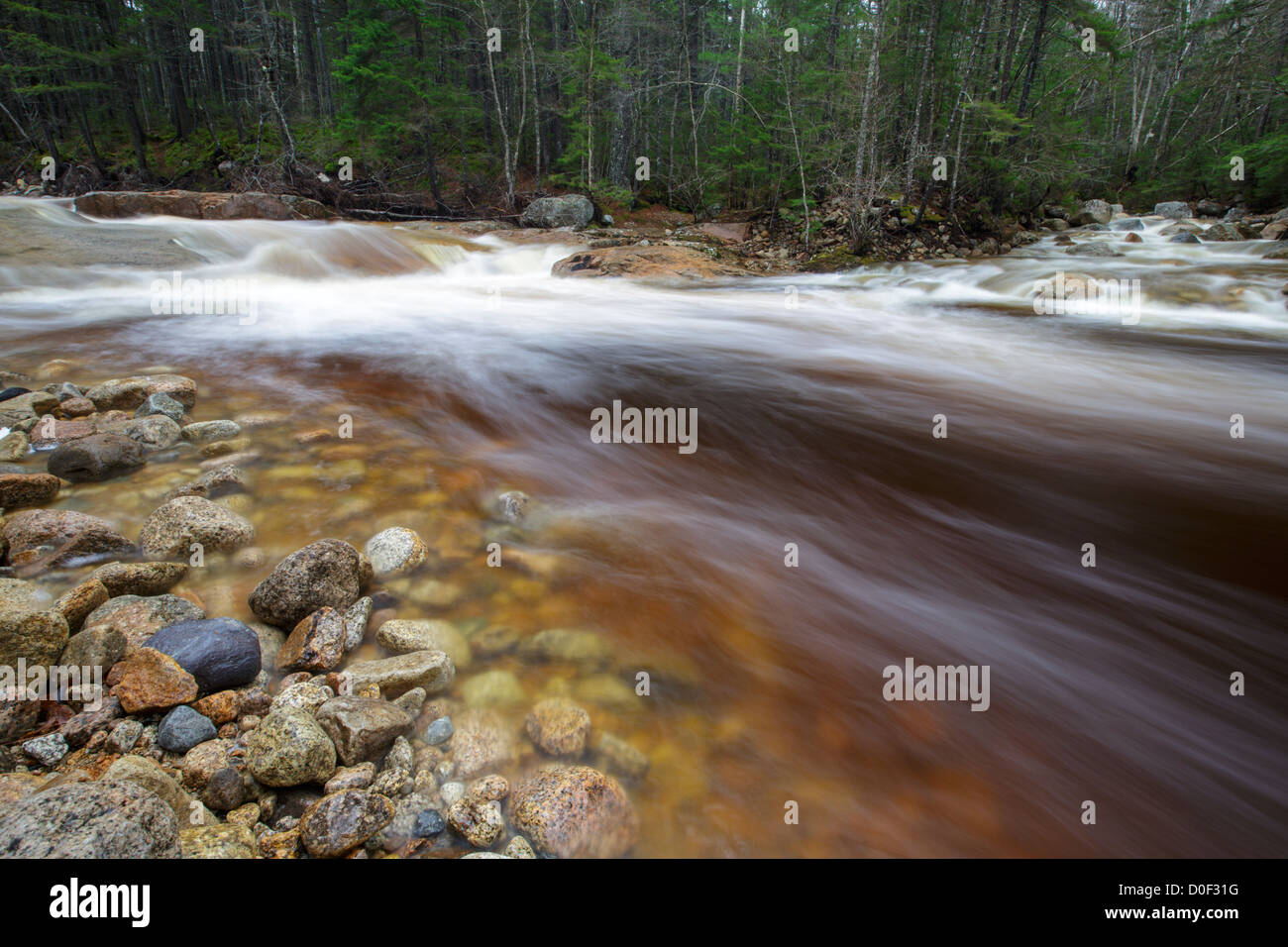 Otter Rocks day use area along the Kancamagus Scenic Byway (route 