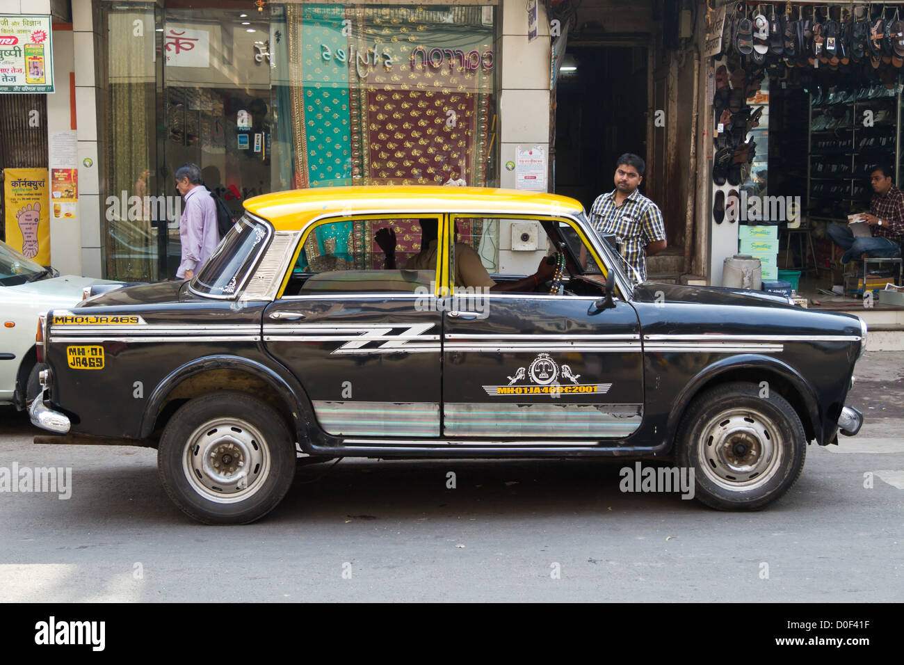 Typical Vintage Taxi in Mumbai, India Stock Photo Alamy