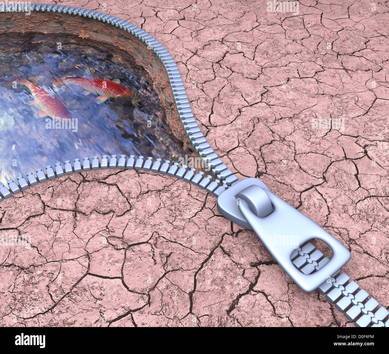 Finding water in the middle of the drought Stock Photo Alamy