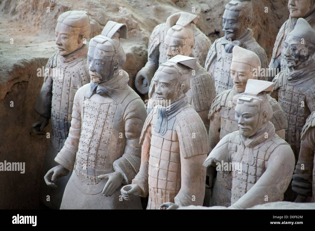Asia, China, Xi'an, Terracotta Warriors, Terracotta Army Stock Photo