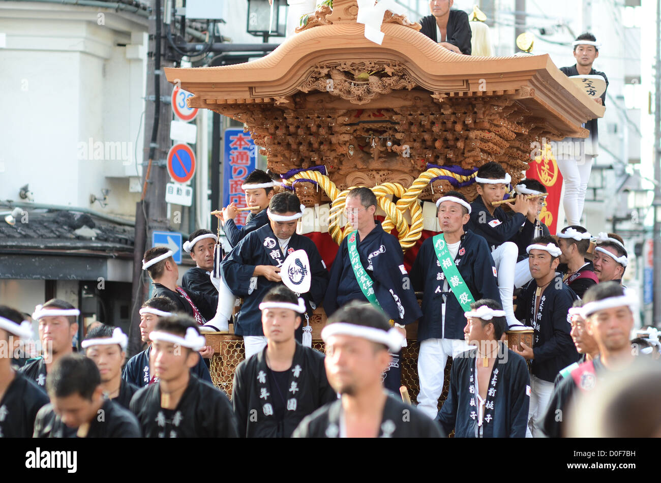 The Kishiwada Danjiri festival in Osaka, Japan. Stock Photo