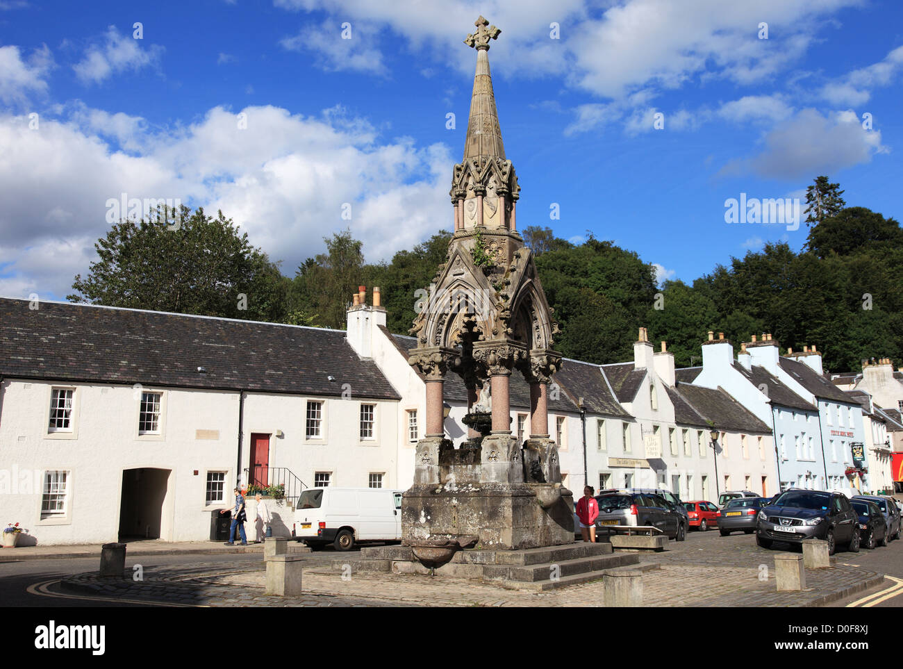 Atholl memorial fountain dunkeld scotland hires stock photography and