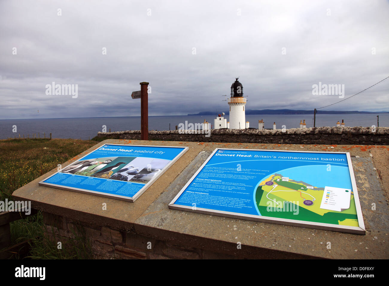 Dunnet Head lighthouse, Scotland UK Stock Photo