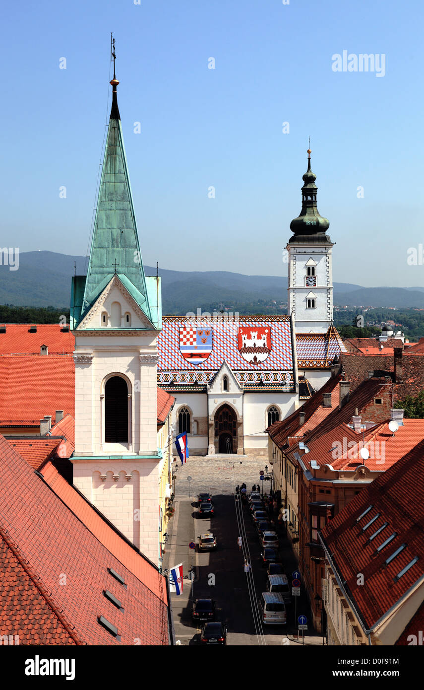 Zagreb old town, Croatia Stock Photo