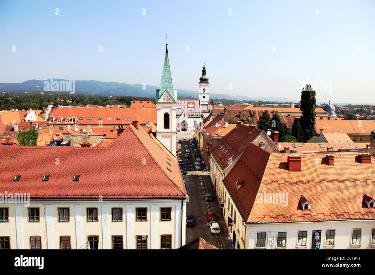 Zagreb old town, Croatia Stock Photo