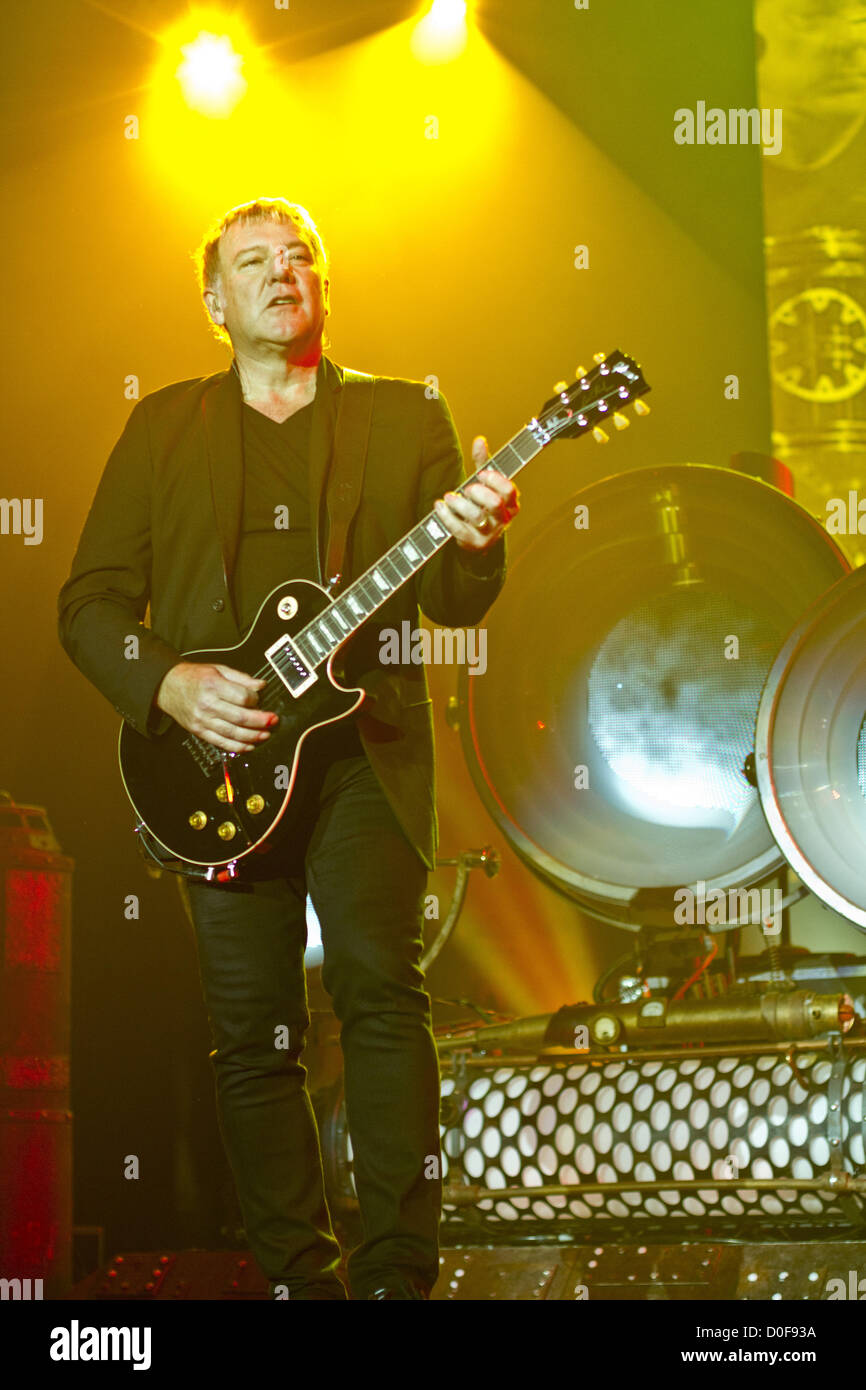 Nov. 21, 2012 - San Diego, CA, US - Prog-Rock legends RUSH performed at Valley View Casino Center in San Diego on November 21, 2012. Pictured: ALEX LIFESON. (Credit Image: © Daniel Knighton/ZUMAPRESS.com) Stock Photo