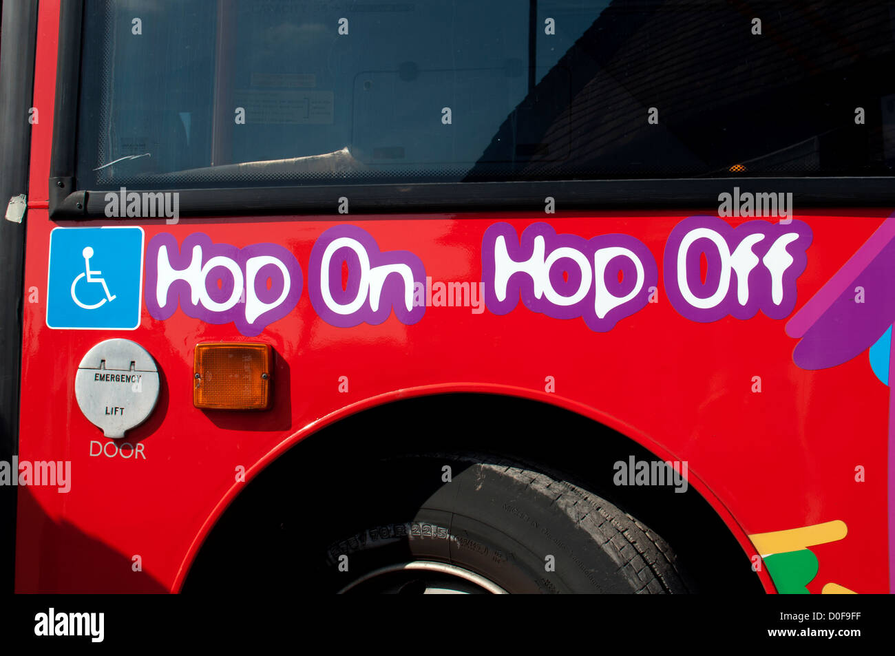 Tour bus, Stratford-upon-Avon, UK Stock Photo