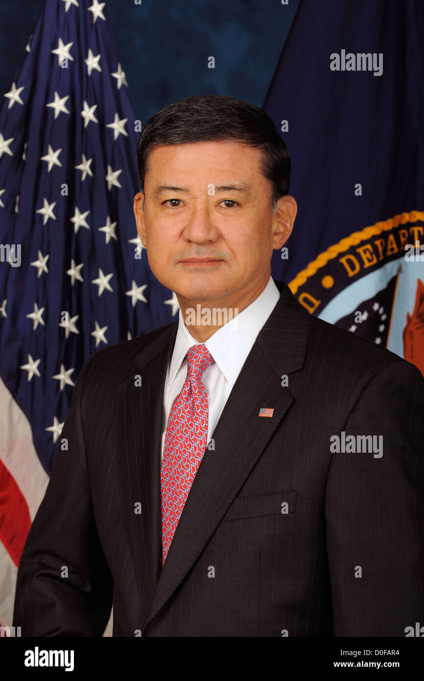 Retired US Army General Eric Shinseki was nominated by President Barack Obama on December 7, 2008 to serve as Secretary of Veterans Affairs. Stock Photo