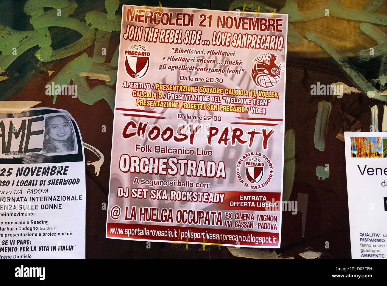 November 24th 2012, Padua, Italy general strike of students and