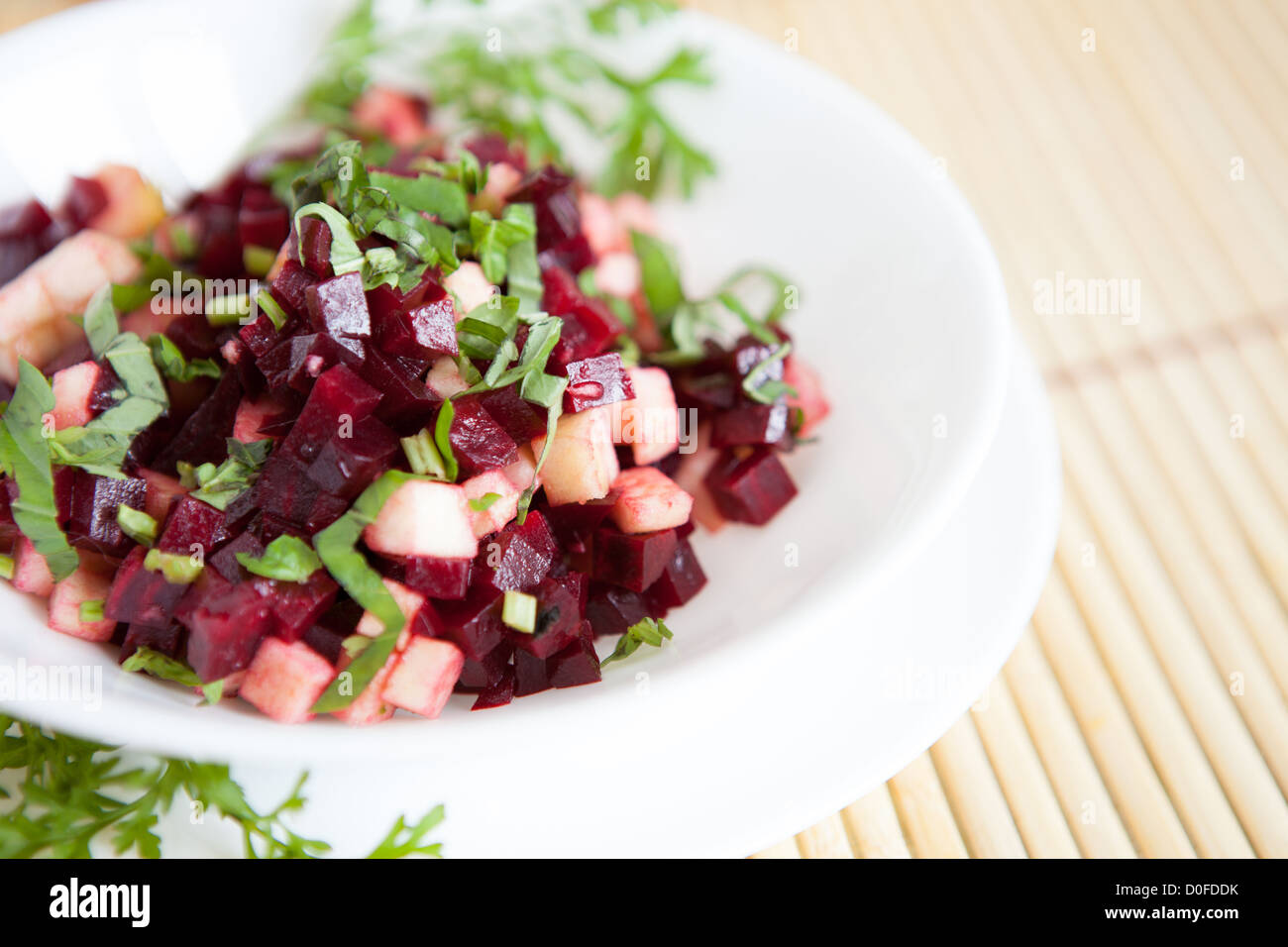 Tell me a salad of boiled beets without mayonnaise Tell me a salad of boiled beets without mayonnaise