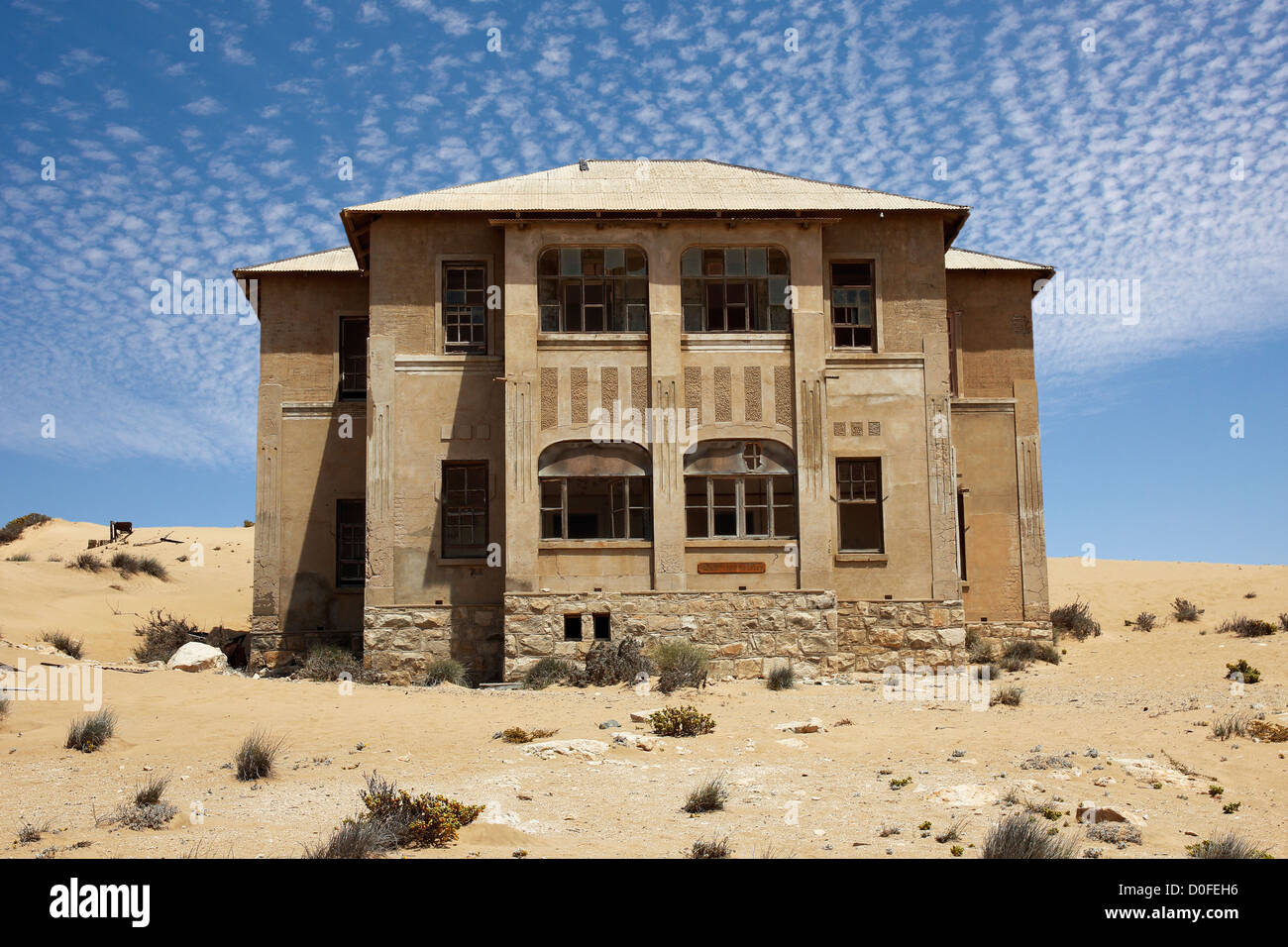 Abandoned house of the colony 'Kolmanskop' in Namibia Stock Photo