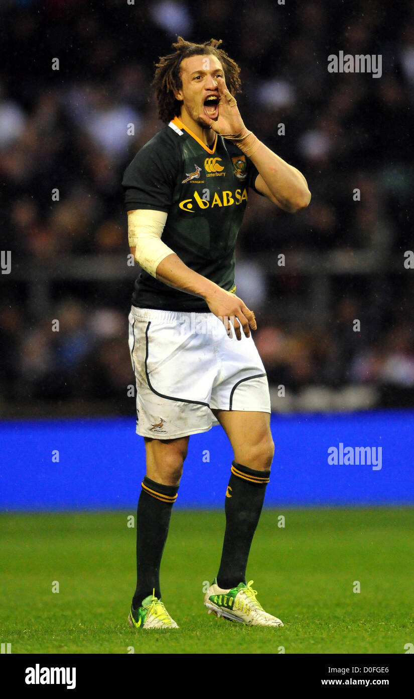 ZANE KIRCHNER SOUTH AFRICA TWICKENHAM LONDON ENGLAND 24 November 2012 Stock Photo