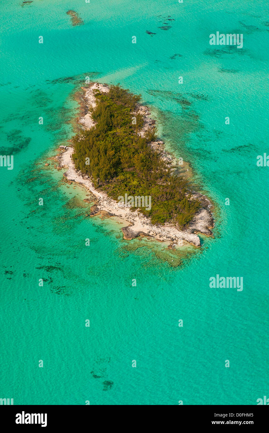 Aerial of a small island cay Abacos, Bahamas Stock Photo Alamy