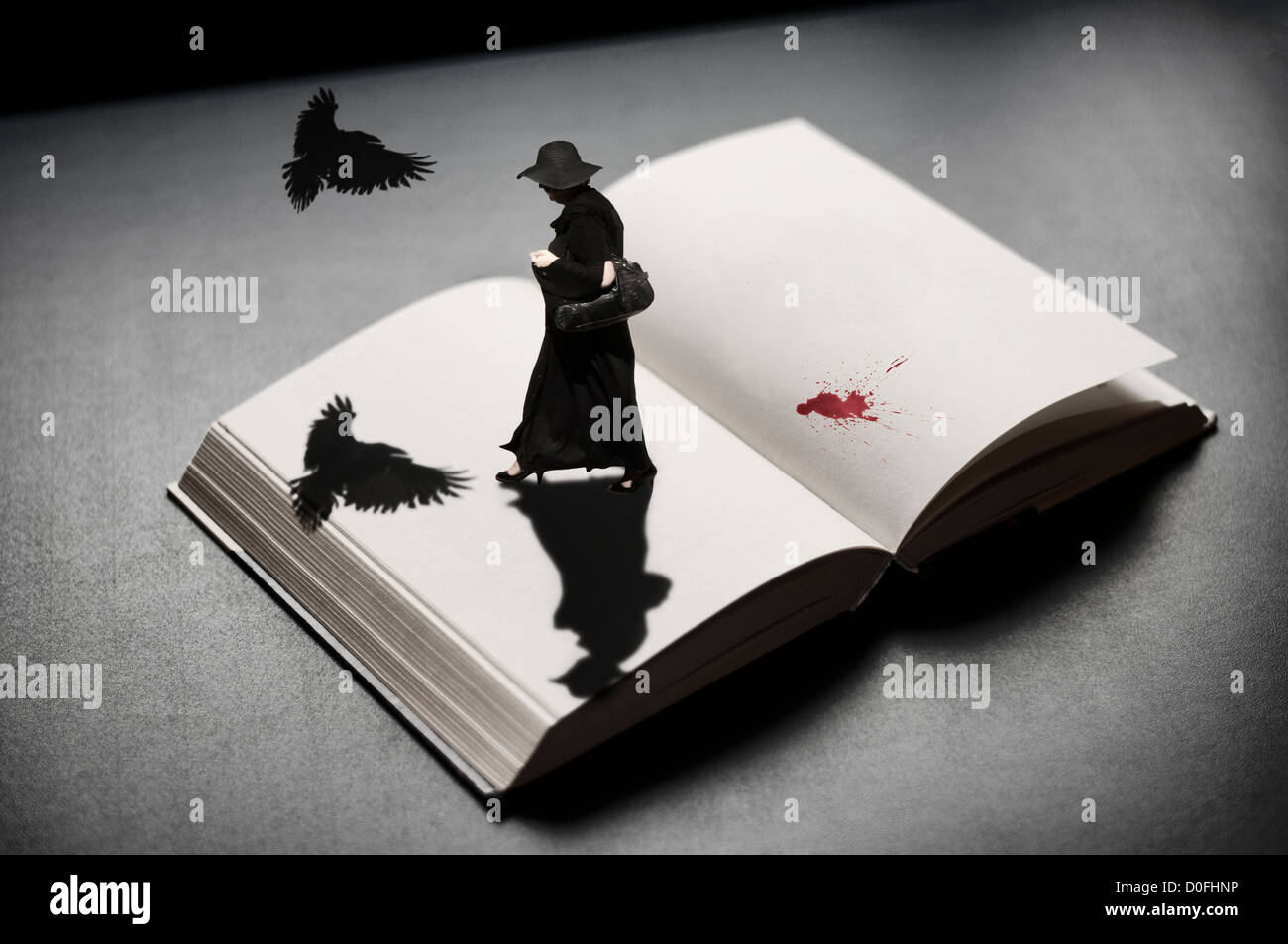 Writing horror stories Stock Photo