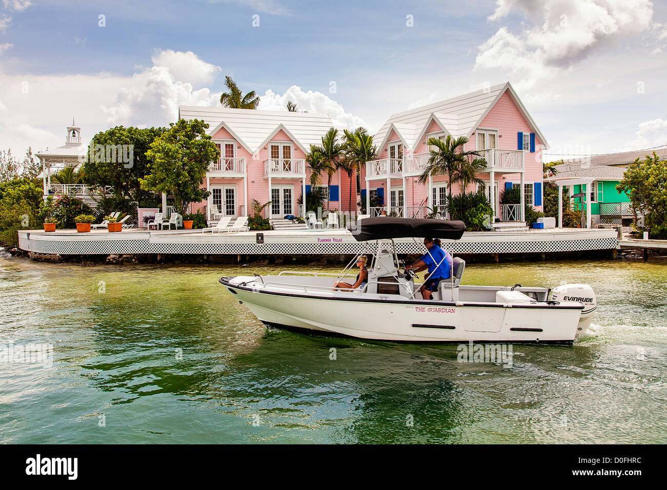 Tiny village of Hope Town, Elbow Cay Abacos, Bahamas Stock Photo Alamy