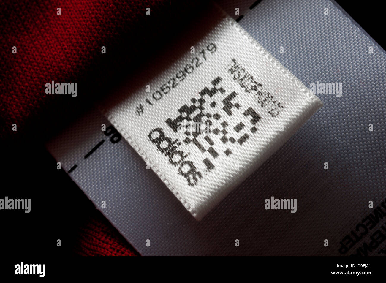 QR code on Adidas clothing Stock Photo - Alamy