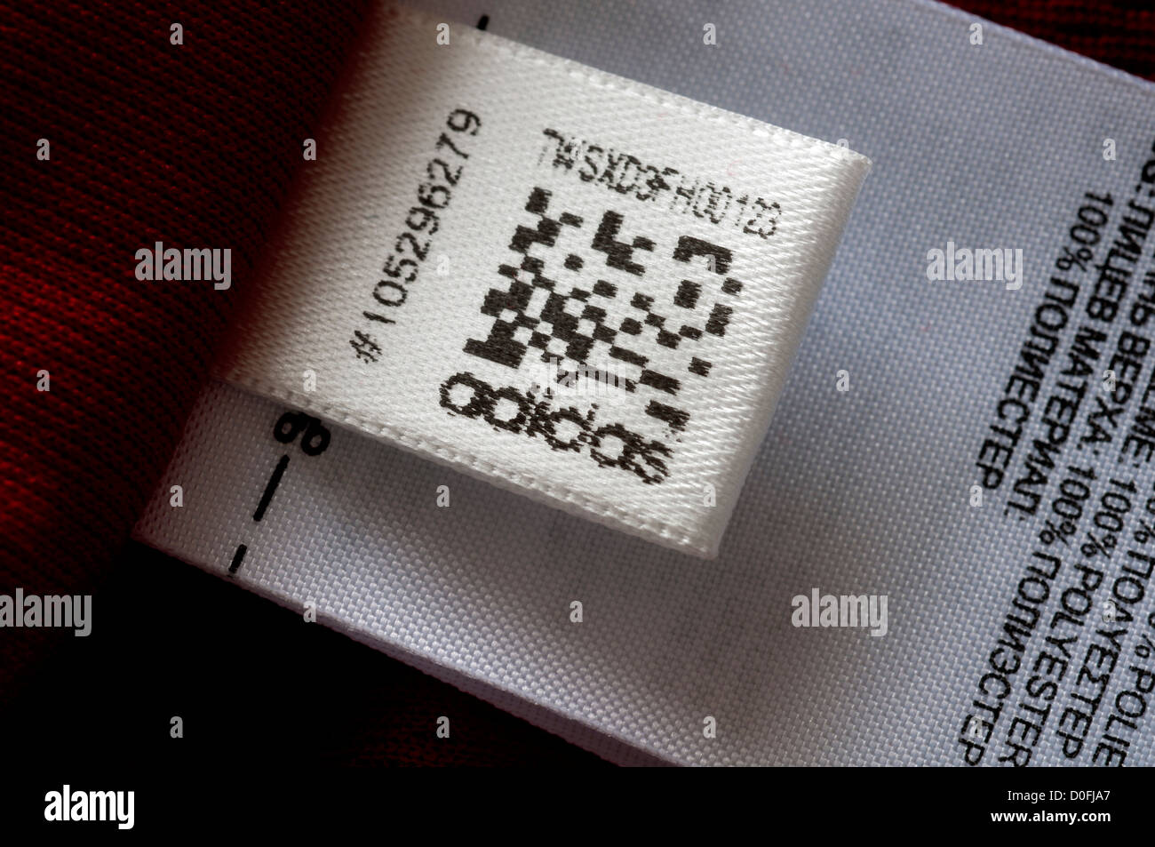 QR code on clothing Stock Photo Alamy