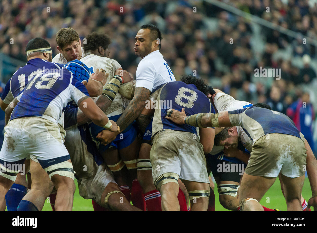 20121124. Saint Denis (France). Rugby test match France (22) vs Samoa