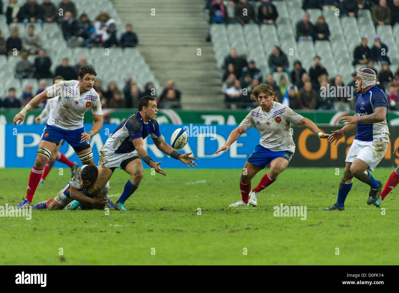 20121124. Saint Denis (France). Rugby test match France (22) vs Samoa