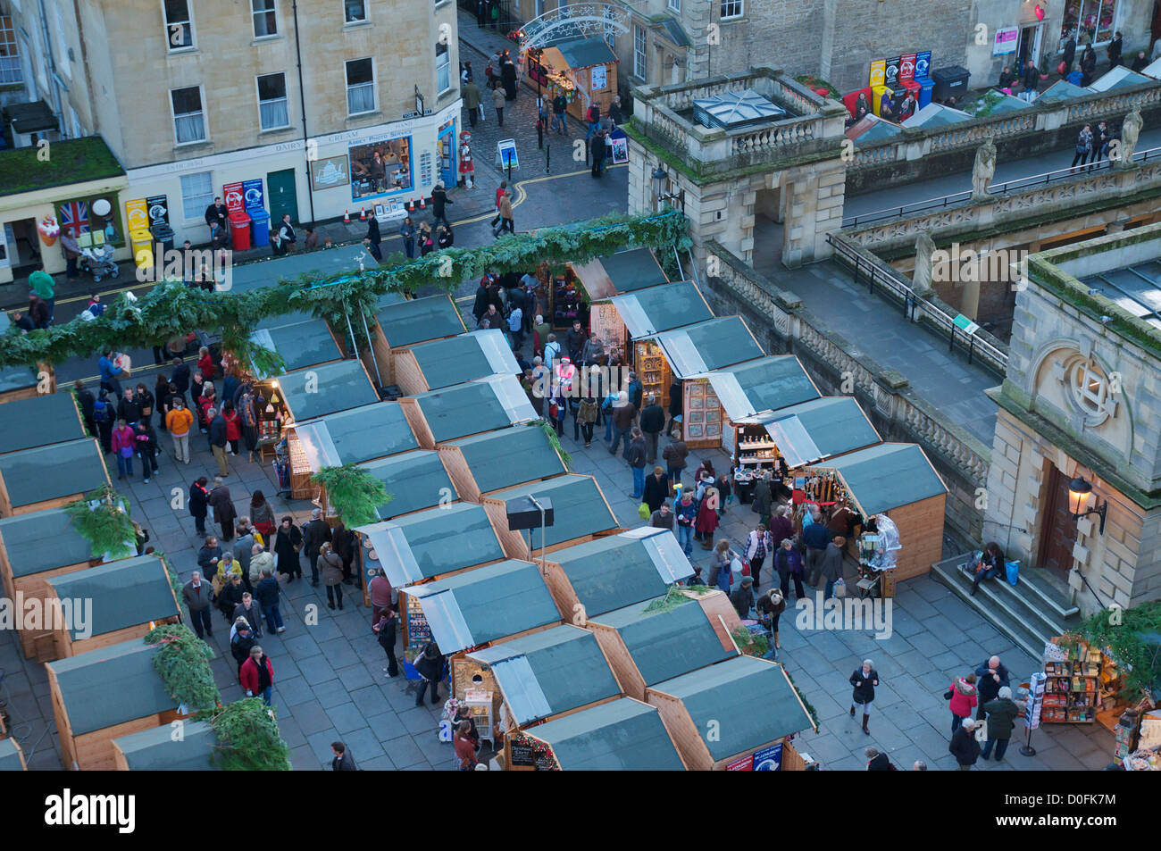 Aerial view christmas market hi-res stock photography and images - Alamy