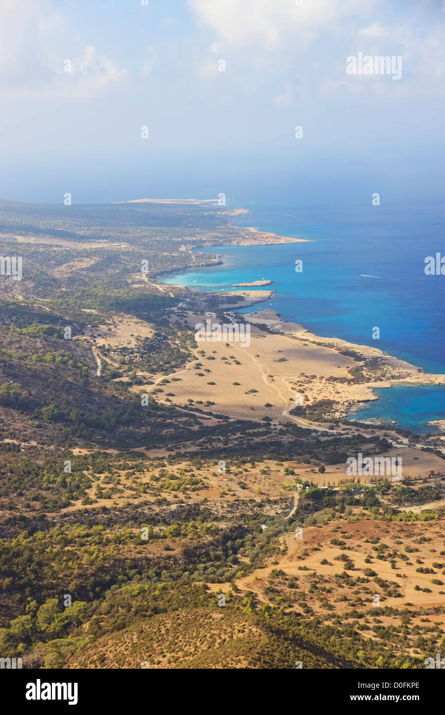 Aerial view of Akamas peninsula, Cyprus Stock Photo - Alamy